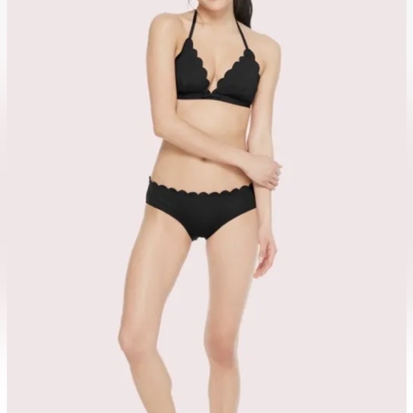 ✨Host Pick✨ KATE SPADE NEW YORK Marina Piccola Scallop Textured Triangle Bikini - Picture 4 of 16